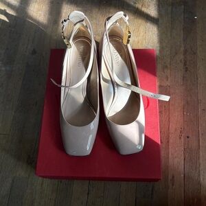 Valentino Nude Patent Leather Heels
